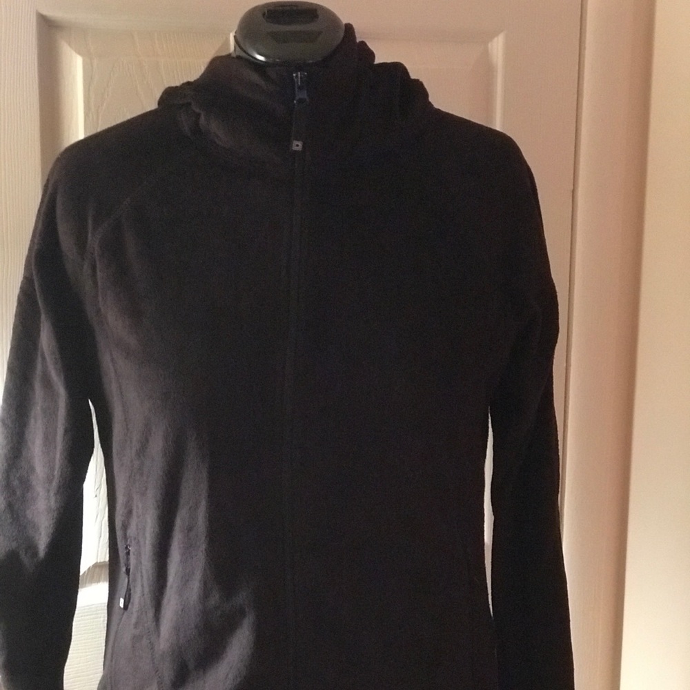 Black Denali hooded fleece